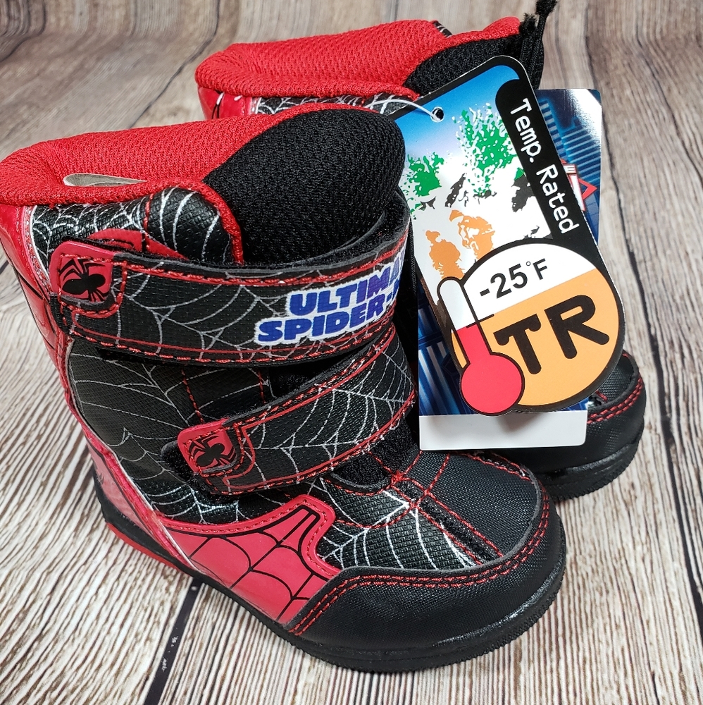 Spiderman Winter Snow Boots toddler size 5